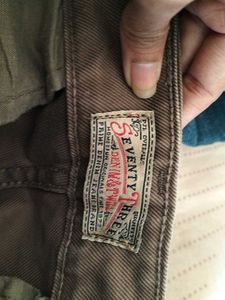 Men's Khaki Straight Leg Pants