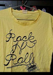 Yellow Casual T-Shirt