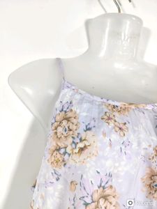 Lavender Printed Casual Dress (Women)