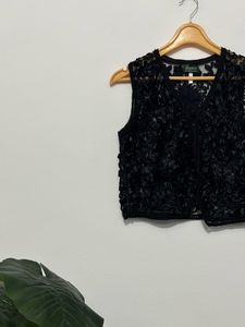 Y2K Lace Detailing Top