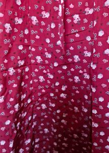 Red Floral Sleeveless Dress