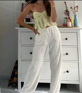 Non Transparent Pinterest Linen Trousers