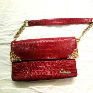 Red Leather Handbag