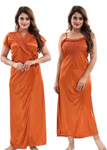 Hot  Nighty Set With Robe For Women