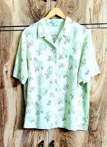 Light Green Cotton Shirt Size-42