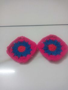 Crochet Granny Square Coasters