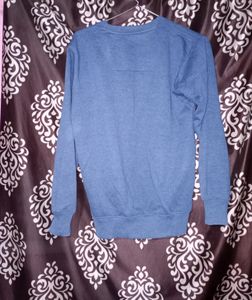 Navy Blue Colour Casual Wear Sweatshirt