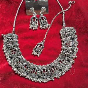 Oxidized Silver Jewelry Set