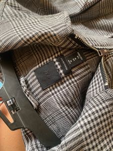 H And M Plaid Zip-Up Overshirt