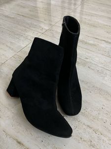 Black Suede Ankle Boots