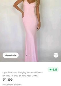 Plunging Neck Maxi Dress