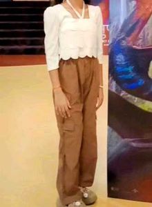 Crop Top With Cargo Pants