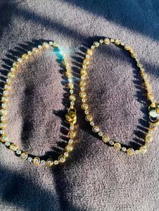 Gold Plated Anklet (Pack Of 2)