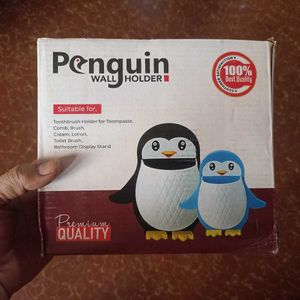 Penguin Brush Holder (Black)