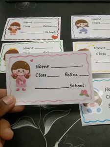 Handmade School Name Labels
