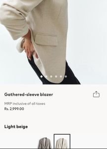 H&amp;M Unique Beige Blazer ❤️