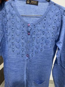 NEW🔥Blue Knit Cardigan