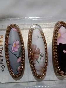 Floral saree pins- 6 Pack