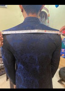 Men Navy Jodhpuri Coat