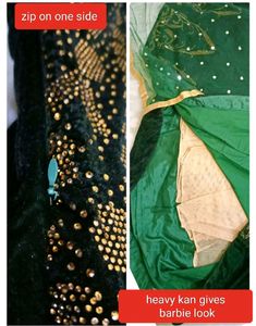 green designer Gown🔥 ❤️ velvet