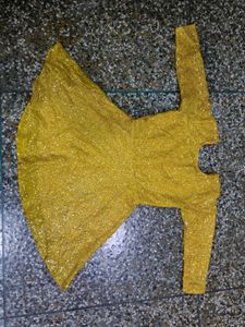 sharara Set Yellow Sparkling