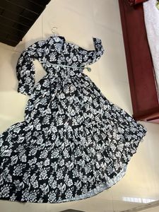 black full flair gown