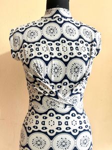 Vintage Circle Print Sheath Dress