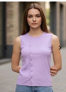 SHEIN Lavender Sleeveless Ribbed top