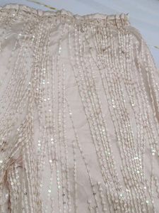 (100)Sparkly Wide Leg Pants