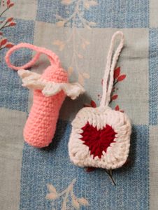 Crochet Lipbalm And Airpods Holder 💌✨