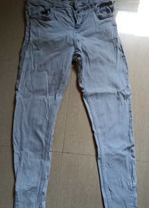 Distressed Hem Jeans