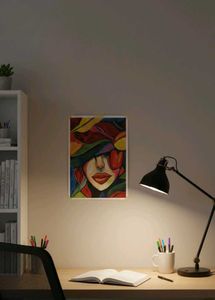 Colorful Abstract Face Art