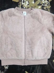 Fuzzy Pink Zip-Up Jacket