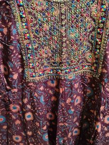 Floral Embroidered Kurta