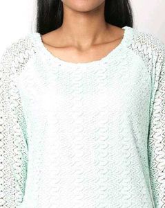 Fig Mint Green Lace Top (XL SIZE)