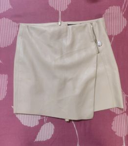 Zara Leather Skirt With Inside Shorts🥀