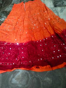 Red Yellow Skirt.