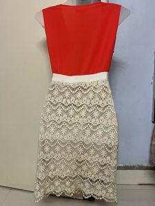 Pintrest Red &amp; Lace Party Dress