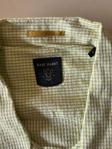 Rare Rabbit Yellow Striped Button-Down Shirt