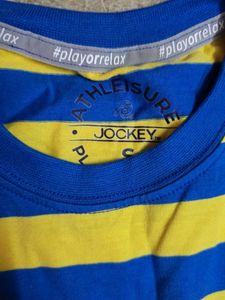 Striped Blue &amp; Yellow Tee