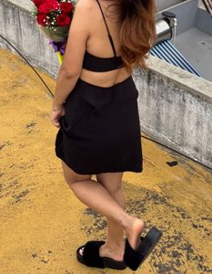 Little Black Dress with Cutouts