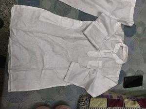 Kids white kurta pyjama set for 4-6; years