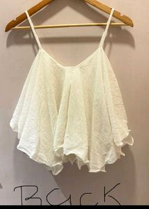 White Flowy Cami Top