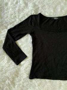 Black Full Sleeves Top