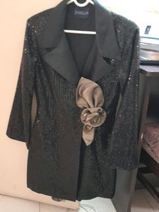 ZABELLA Black Sequin Blazer Cum Dress NEW YEAR