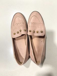 Nude Loafer Studded