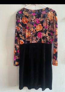 Velvet Floral Dress