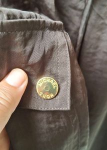 MiCHAEL KORS Brown Satin Cargo Pants