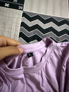 Lavender &#34;GEARS&#34; Graphic Tee