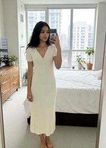 Elegant Knit Midi Dress